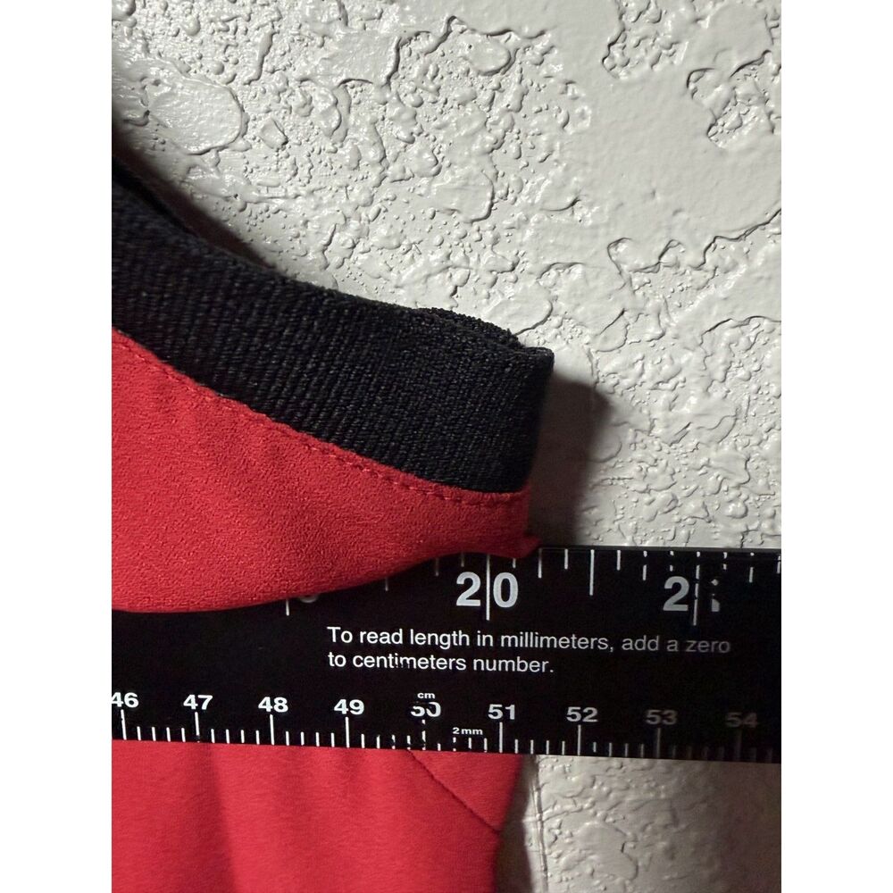 NWT Chelsea28 Nordstrom Tank Top Blouse XL Red Lipstick Black Contrast V Neck - Picture 6 of 9